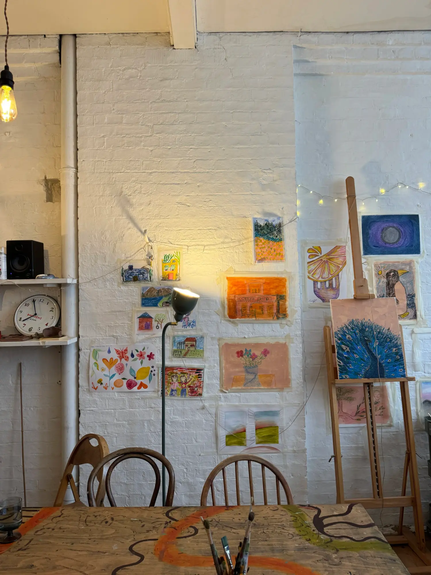 Art materials at Angel studio