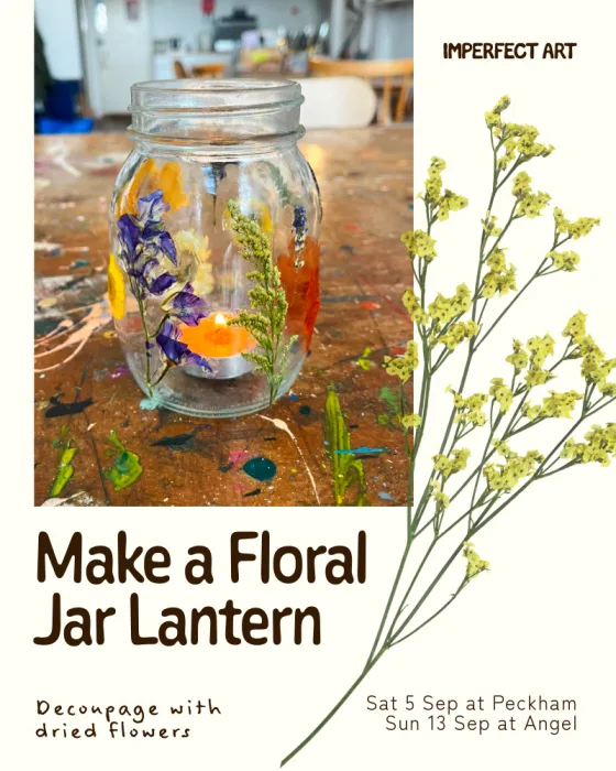 Poster for Make a Floral Lantern Jar